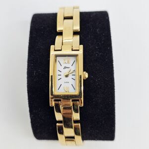 Belair Women's Watch 13MM White Dial Gold Bracelet 6" Wrist‎ New Battery